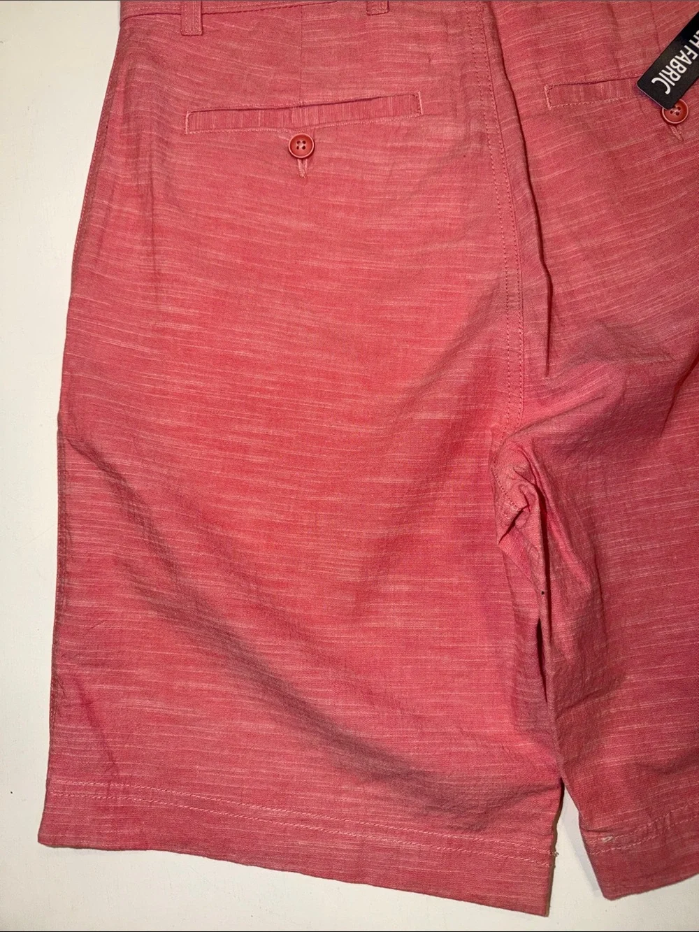 Roundtree & Yorke Coral Heather Flat Front Men’s Shorts
